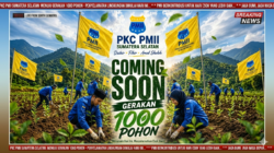 PKC PMII Sumatera Selatan Siap Gelar Gerakan 1000 Pohon, Ajak Seluruh Stakeholder Bersatu Hijaukan Bumi